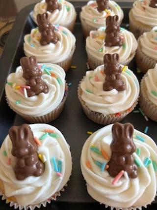 Confetti cupcakes for Easter