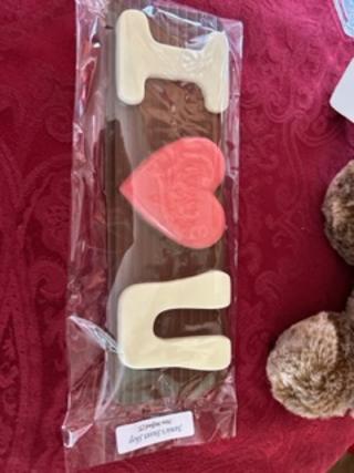 I Love you Chocolate bar