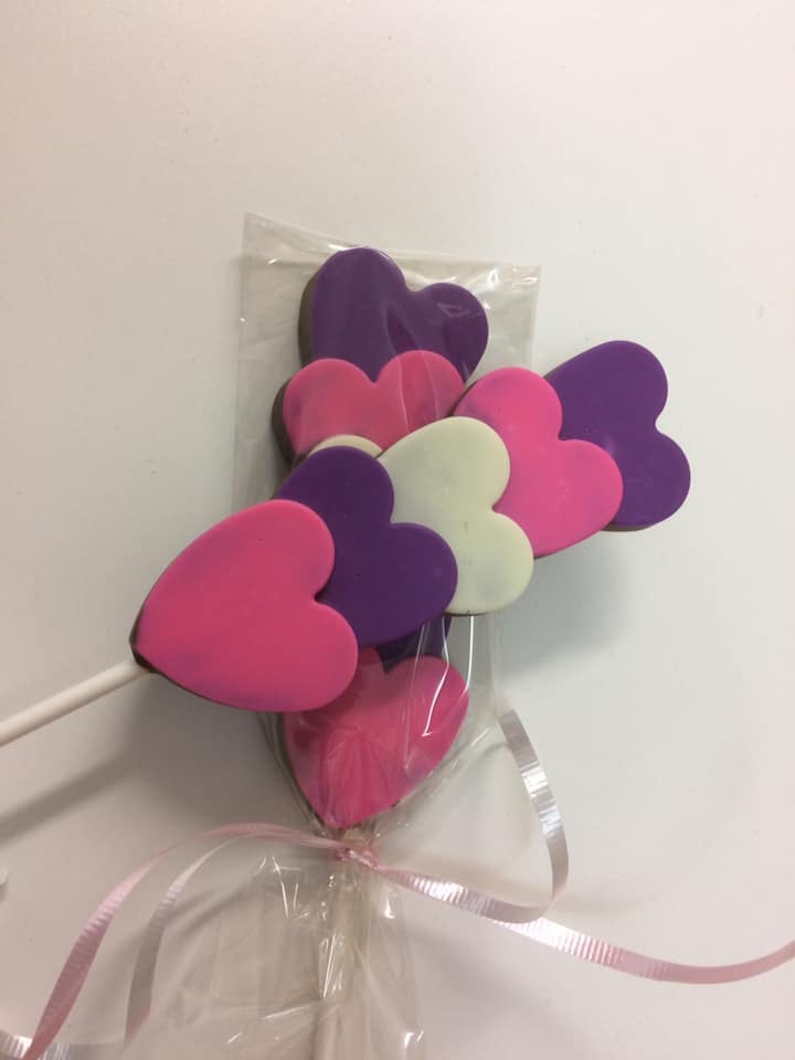 5 Hearts lollipop