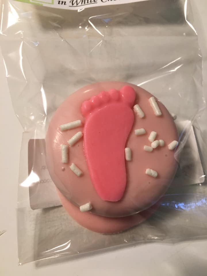 Baby Girl Sandwich Cookie