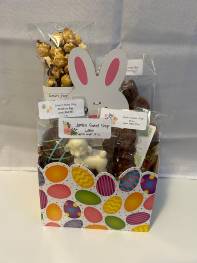 Easter basket with a Toy