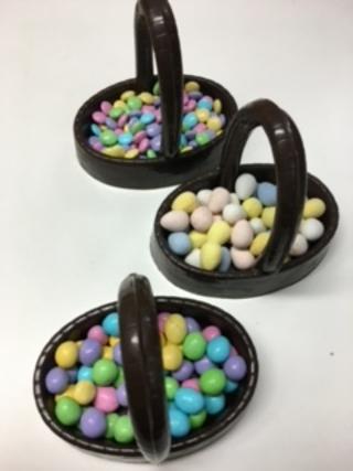 solid chocolate basket