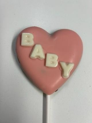 Large Heart Lollipops With Sentiments on Each