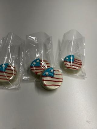 4th of July Chocolate covered Oreo