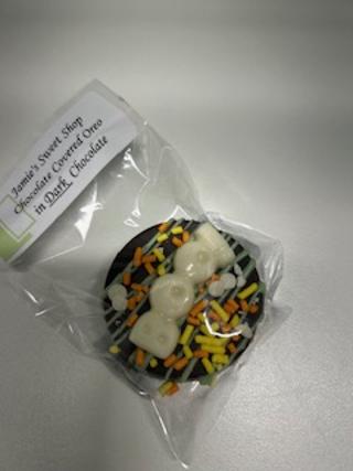 Boo! in Dark Chocolate covered Cookies