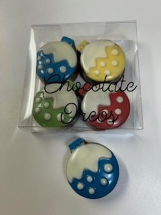 Holiday Ornament sandwich cookie Package of 4