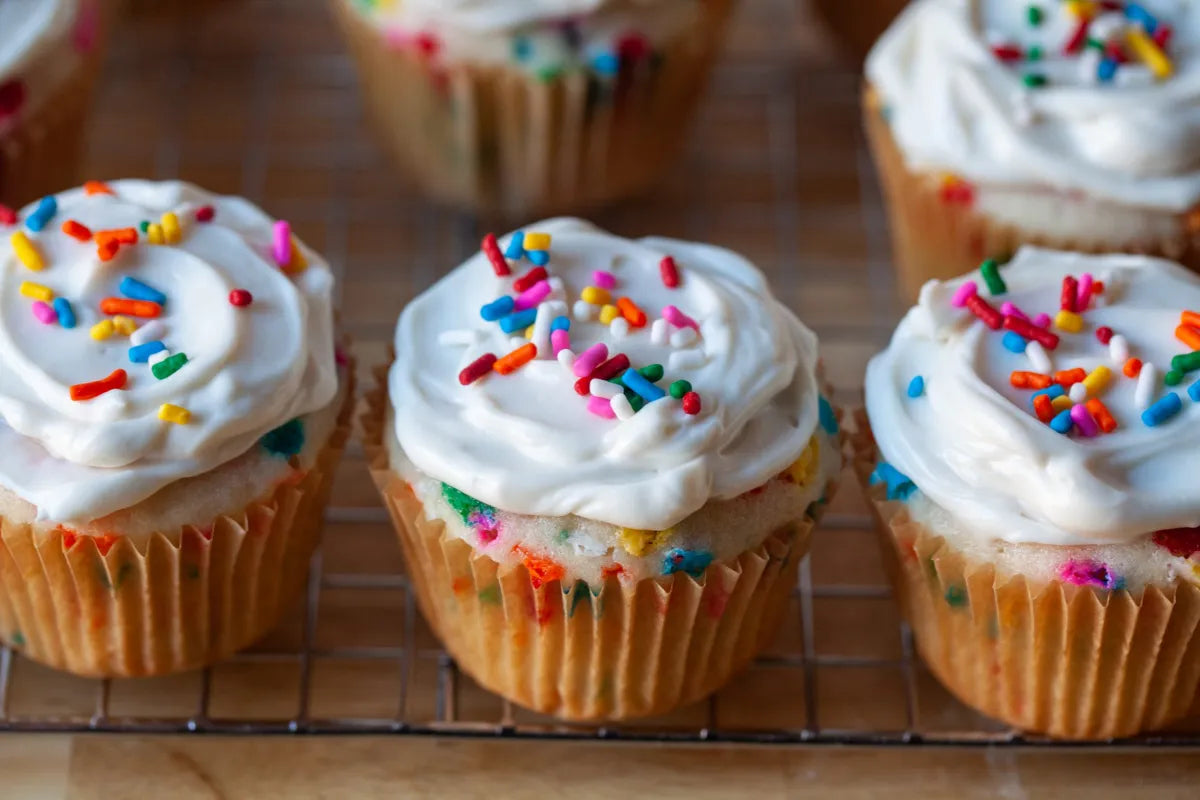 Confetti cupcakes