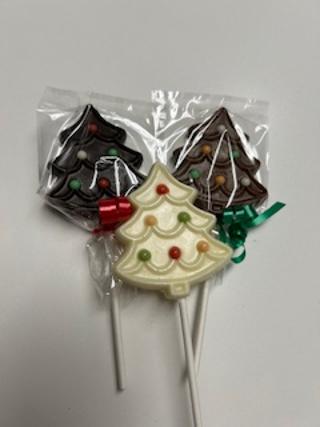 Chocolate Holiday Tree's with Color balls