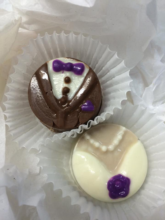 Bride and Groom Sandwich cookies
