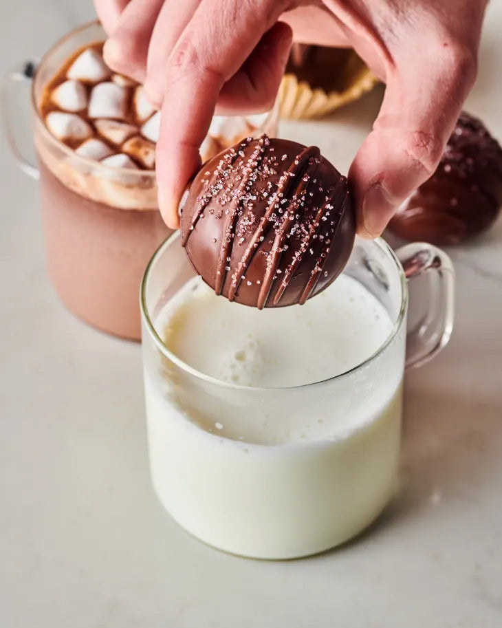 Salted Caramel Hot chocolate bomb