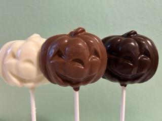 solid Pumpkin Lollipops
