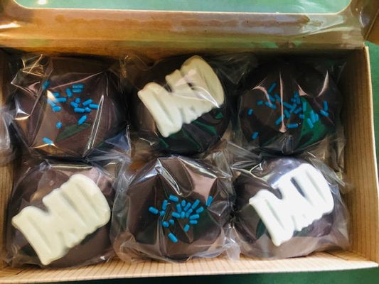 Fathers Day Chocolate covered sandwich cookies